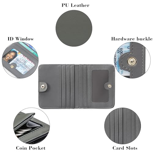 RFID Colorful PU Leather Women's Zipper Wallet Card Holder(8 Colors Option)4