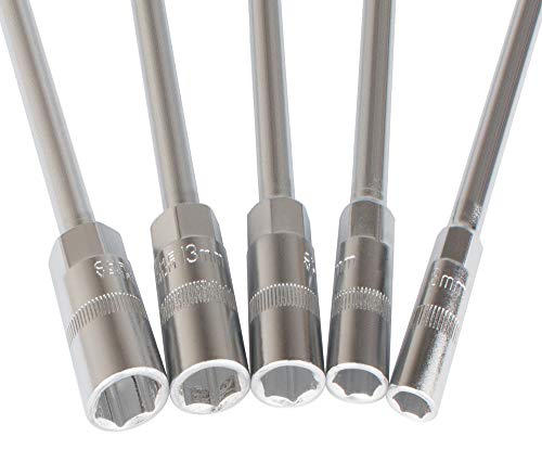 P1Tools Metric T Handle Socket Wrench Tools Set Chrome Vanadium Steel #TOP3