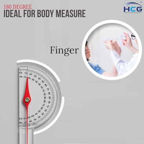 Image of Goniometer Set of 3 | Transparent Plastic Protractor 6 inch, 8 inch, 12 inch | 180 Joint Angle Measurement Tool for Physiotherapy, Ortho, Physical Therapy, Rehabilitation Use