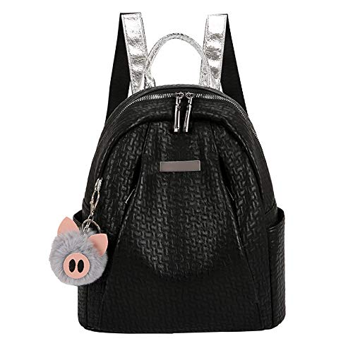 Mochila Femenina De Cuero Suave Casual Pequeño Bolso para Mujer Viaje para Exterior