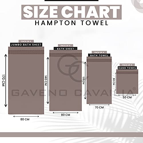 GC GAVENO CAVAILIA Ultra Soft Hand Towels For Bathroom, 4 Pk Egyptian Cotton Towels, Highly Water Absorbent, Silver/Grey, 50x80 Cm, 555926 - Cosy Home Interiors GC GAVENO CAVAILIA Ultra Soft Hand Towels For Bathroom, 4 Pk Egyptian Cotton Towels, Highly Water Absorbent, Silver/Grey, 50x80 Cm, 555926 - Image 6