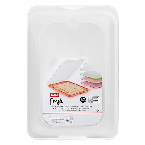 TATAY Cold Meat Containers for Fridge, Pergamon White, 17 x 3,2 x 25,2 cm - Image 4