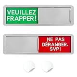【Scénario Applicable】Les marques de porte peuvent être dans la chambre à coucher, le bureau, la salle de conférence, le bureau de gestion, la salle de bains, le musée, la chambre à coucher, le bureau d’hôpital et plus. Convient aux portes fabriquées à partir de divers matériaux: en acier inoxydable, en bois, en plastique ou en verre, il peut efficacement éviter de déranger ou de déranger les autres et rendre votre vie plus agréable.