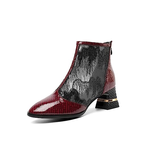Bottes en maille pour femme à talon de 5.5cm et bout pointu élégant