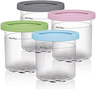Ice Cream Tubs for Ninja Creami,2/4 Pcs Leak-Proof Ice Cream Containers with Lids,BPA-Free & Dishwasher Safe,Ice Cream Pints for Ninja Ice Cream Maker NC301, NC300, NC299AMZ, CN305A, CN301CO Series
