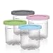 Produktbild FACALIES Eisbecher, auslaufsichere Eisbehälter mit Deckel, BPA-frei, spülmaschinenfest, für Ninja-Eismaschine NC301 NC300 NC299AMZ CN305A CN301CO (4PCS)