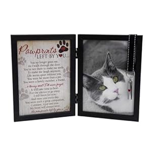 Pawprints Gedenkrahmen für Katzen 6070C-V
