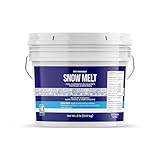 Snow & Ice Melt Pellets (1 Gallon (8 lbs.)) by Earthborn Elements, 90% Pure Calcium Chloride, Deicer, Fast Acting, Exothermic Heat, More Effective Than Rock Salt
