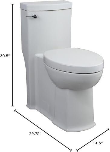 Miniatura 3 de Boulevard - Inodoro alargado de una pieza con asiento de 1,28 gpf/4,8 lpf