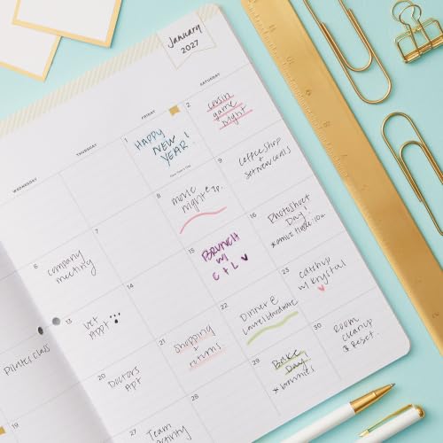 Blue Sky 2027 24-Month Monthly Planner, 8.5"x11", Orange Blossom Mint - Image 2