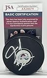 Jared Bednar signed Colorado Avalanche Logo Puck autographed JSA COA - Autographed NHL Pucks