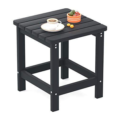 Udpatio Outdoor Side Table For Patio, Xl Square Adirondack Table Pool Composite Patio Table, Hdpe End Tables For Outside Backyard, Pool, Indoor Companion Weather Resistant #TOP11