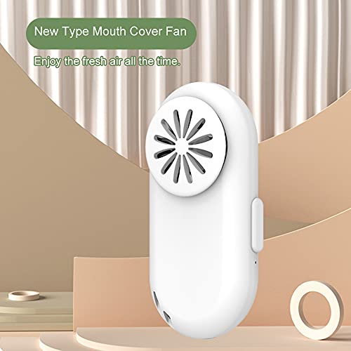 Mini tampa de boca portátil ventilador de refrigeração elétrico reutilizável de baixo ruído com clip