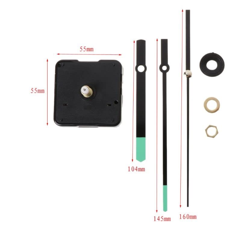 JFDBGU DIY Mécanisme de Mouvement d'horloge de Quartz Handles Outils de réparation de paroi pièces Set Kit Set 54-64