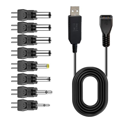 yanwuwa USB 5V to 9V Stepping-Up Power Cable, With 8 adapters