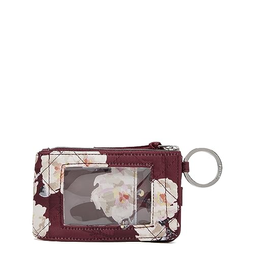Image of Vera Bradley Women's Performance Twill Deluxe Zip ID Case Wallet With RFID Protection