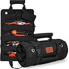 Bolsa de Ferramentas Enrolável Grande Capacidade – Organizador de Ferramentas Portátil Resistente e Impermeável em Tecido Oxford, Alça de Ombro Ajustável e Compacta para Profissionais e Uso Doméstico