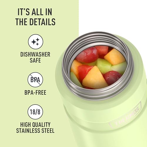 Image of THERMOS Stainless King Vacuum-Insulated Food Jar, 24 Ounce, Matte Green