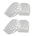 Almohadillas for elevar el talón del zapato, altura aumentando plantillas, insertos de elevación de zapatos invisible, altura de 2 pares de altura de altura de la plantilla insertos de colchón de sili