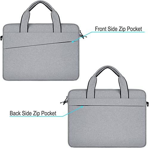 Image of Dynotrek Eiser Laptop Sleeve Messenger Hand Bag with Detachual Shoulder Strap Side Sling Handle Carrying Case Hand Bag | Detachual Shoulder Strap