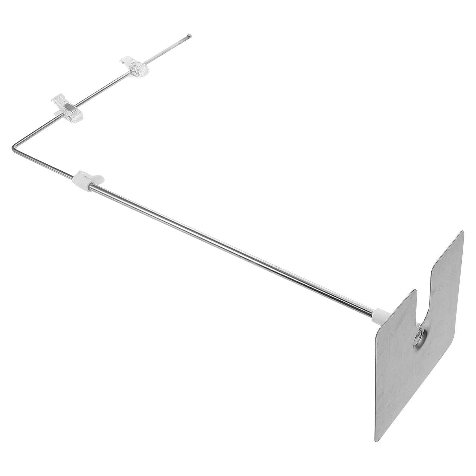 Soporte de acero inoxidable para carteles regulable y moderno para comercio 8