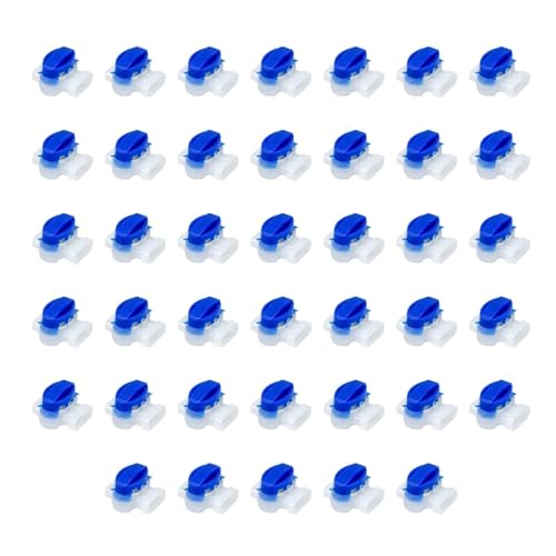JrEam 10 Teile/Satz wasserdichte Kabel Klemmen Draht Anschlüsse for Garten Auto Rasenmäher 3 Poren Terminal Blöcke Robotic(40PCS 2.4X1.6X1.7CM)