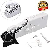 ☑️【Lieferumfang】 1 x Mini-Nähmaschine, 1 x Spindel, 2 x Nähgarn, 1 x Nadeleinfädler,1 x Übungsstoff, 2 x Nadeln，1 x Bedienungsanleitung mit Bild und 1 x schöne Box. 🍳Hinweis:Dies ist eine Nähmaschine, so dass Sie einen Knoten selbst binden müssen.An der Nähmaschine sind eine Nadel und eine Spule angebracht.