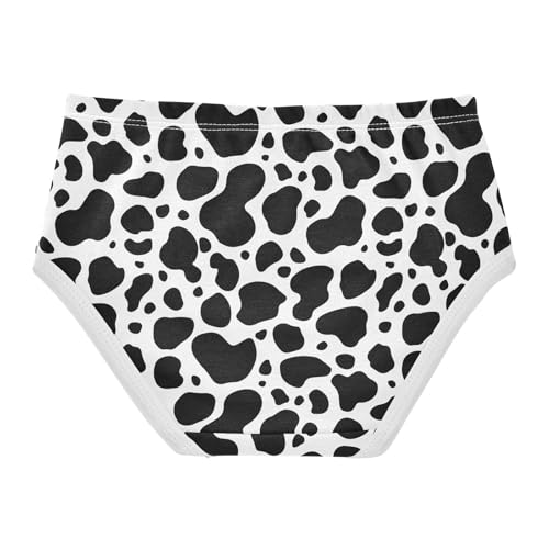 Little Girls' Soft Cotton Underwear Kids Breathable Comfort Cow Print Panties Briefs Toddler2