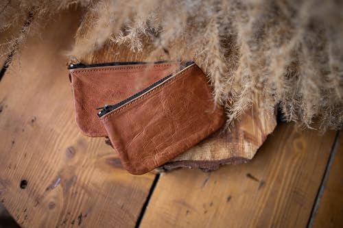 Gusti Cuero Nature „Loren“ Monedero para Llaves Set de Dos Unidades Llavero Vintage A115