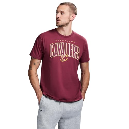 Game 7 x NBA Officially Licensed Men's Graphic Short Sleeve Lightweight Crew Neck Cotton T-Shirt, Cleveland Cavaliers, L, Wine
