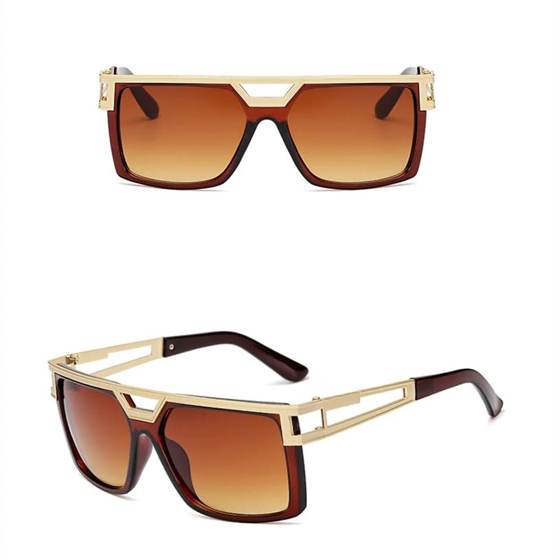 Metal Double-beam Men Sunglasses3