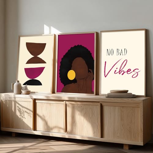 Image of kotart Abstract Paintings Set of 3 Framed Paintings for Wall Decoration - Framed Wall Painting for Living Room Bedroom with Frame - Room Decor /Wall Decor Set of 3 - D (Art 1, 13x17 inch)