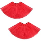 💎Tamaño adecuado: estas faldas tutú de tul elásticas para adultos están diseñadas en una talla, cada una mide aproximadamente 30 cm de largo, adecuadas para mujeres con una circunferencia de cintura de 45-110 cm/ 17,7-43,3 pulgadas, puede verificar el tamaño antes de la compra