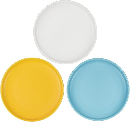 Miniatura 10 de Plato de cerámica poco profundo para gatos de 6 pulgadas, cuencos de comida para gatos sin fatiga, plato ancho y pequeño para gatitos y gatitos,