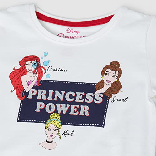 Image of Max Girls Disney Princess Printed Round Neck T-Shirt