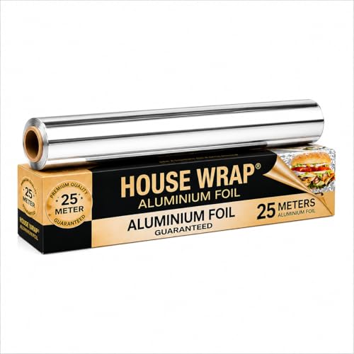 Image of House Wrap Aluminium Foil Paper 25m, | Foil Paper for Food Wrap 11 Microns