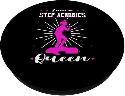 Miniatura 2 de Step Aerobics Queen Instructor Fitness Ejercicio Entrenamiento PopSockets Estándar PopGrip