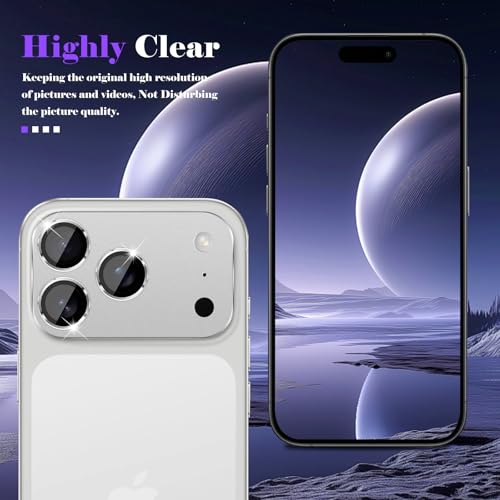 CeiLarv Camera Lens Protector for iPhone 17 Pro Max (Silver) by CeiLarv - Used condition - Image 6