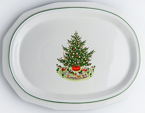 Pfaltzgraff Dinnerware Christmas Heritage 16" Oval Serving Platter Ex #TOP24