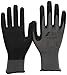 NITRAS Nylotex 3520 Nylon-Latexhandschuhe Arbeitshandschuhe 12 PAAR, Grau/Schwarz, 9