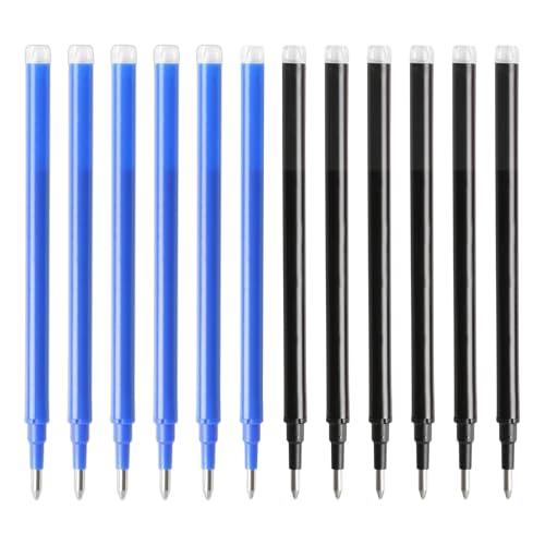 12Pcs 0.7MM Erasable Pen Refills for Pilot Frixion Pens