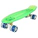 WeSkate Cruiser Skateboard Tavola Completa Mini Skateboard 22"55CM Penny Board con PU LED Ruote, Cuscinetto ABEC-7 Regalo per Adulti Adolescenti Bambini Ragazzi Ragazze