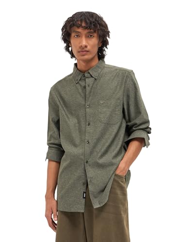 Image of THE BEAR HOUSE Men's Blue Slim Fit Cotton Checkered Shirt