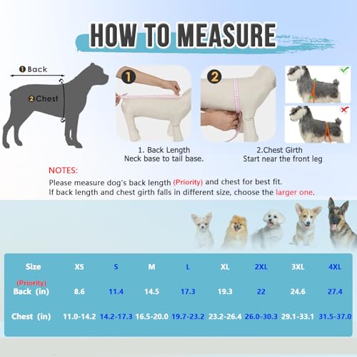 Image of Lukovee Recovery Suit for Dogs, Spay Neuter Surgery Suit Onesie Female Male