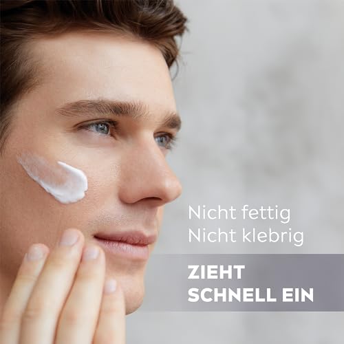 NIVEA MEN Protect & Care Gesichtspflege Creme, beruhigende Feuchtigkeitscreme für Männer, 48h feuchtigkeitsspendende Gesichtscreme mit Aloe Vera und Pro Vitamin B5 (75 ml)