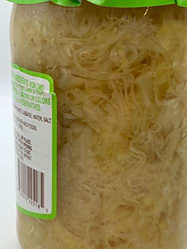 Hiko Sauerkraut Variety Non Gmo All Natural Sauerkraut 30Oz And Sauerkraut With Carrots 30 Oz With Stir Spoon #TOP6