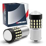 VEHICODE 7507 PY21W BAU15S LED Bulb White Turn Signal Light 12496 7507LL 2641A 12V/24V Single Contact Base Blinker Lamp for Car Motorcycle (2 Pack)