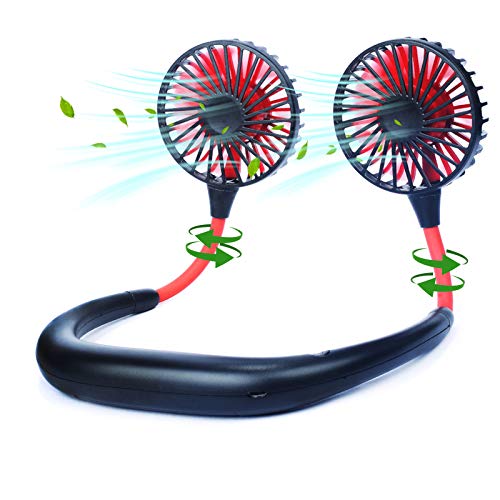Neck Fan Portable Neckband Fan USB Rechargeable Hand Free Personal Mini Sport Fan with 3 gears for Sports Travel Outdoor Office Reading Neck Fan Portable Neckband Fan USB Rechargeable Hand Free Personal Mini Sport Fan with 3 gears for Sports Travel Outdoor Office Reading