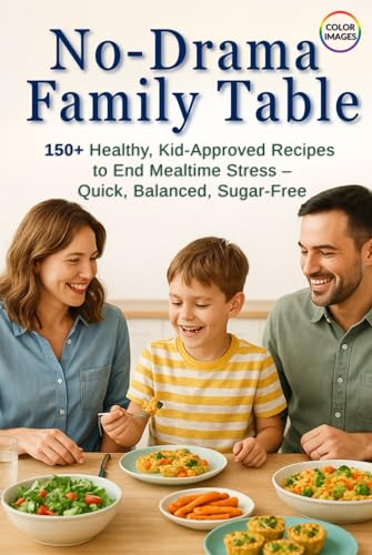 The No-Drama Family Table: 150+ Healthy, Kid-Approved Recipes to End Mealtime Stress – Quick, Balanced, and Sugar-Free: Healthy Meals Kids Love – ... Picky Eaters and Stress-Free Family Dinners