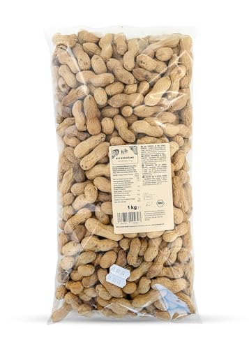 KoRo - Bio Erdnüsse mit Schale 1 kg - Geröstet - Rein im Geschmack - Bio-Qualität